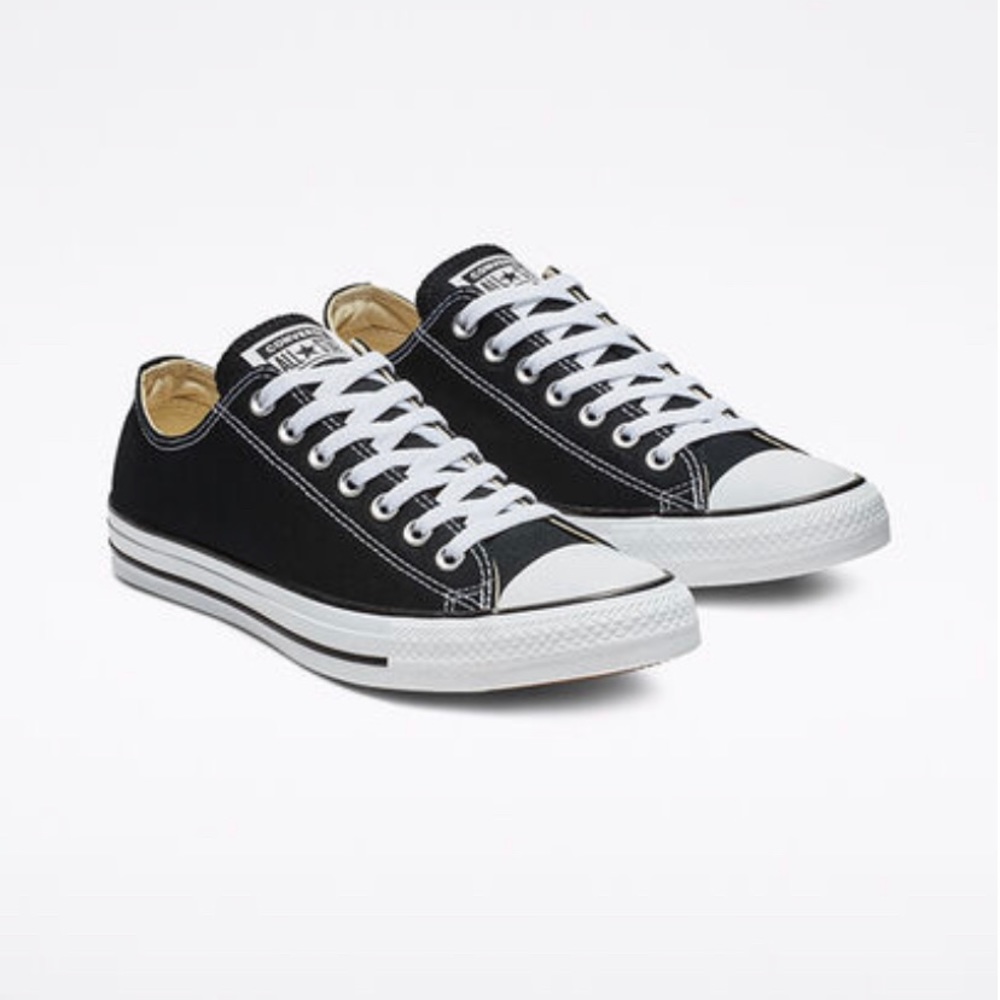 Black low top Converse